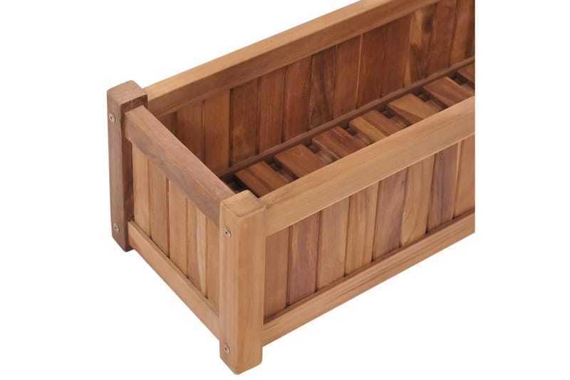 Høybed 100x30x25 cm heltre teak - Hagemøbler - Øvrig utendørs - Tilbehør utendørs - Hagekrukker