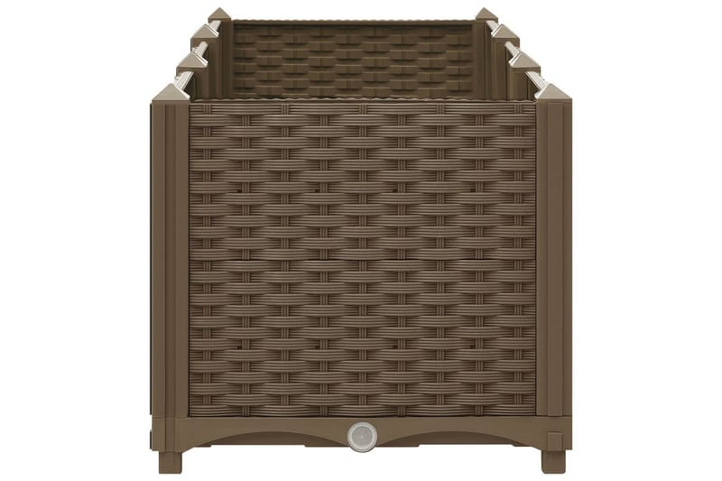 Høybed 120x40x38 cm polypropylen - Brun - Hagemøbler - Øvrig utendørs - Tilbehør utendørs - Hagekrukker
