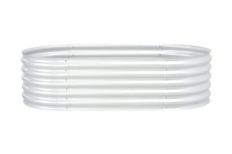 Høybed 160x80x44 cm galvanisert stål sølv - Hagemøbler - Øvrig utendørs - Tilbehør utendørs - Hagekrukker
