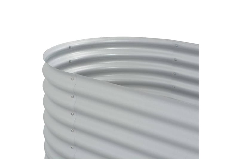 Høybed 160x80x44 cm galvanisert stål sølv - Hagemøbler - Øvrig utendørs - Tilbehør utendørs - Hagekrukker