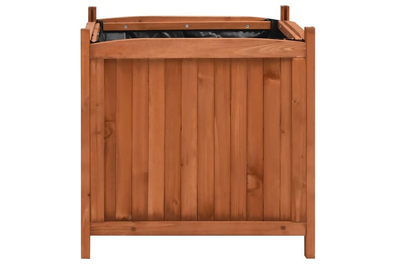 Høybed 2 stk 50x50x50 cm gran - Brun - Hagemøbler - Øvrig utendørs - Tilbehør utendørs - Hagekrukker