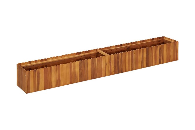 Høybed 200x30x25 cm heltre akasie - Brun - Hagemøbler - Øvrig utendørs - Tilbehør utendørs - Hagekrukker