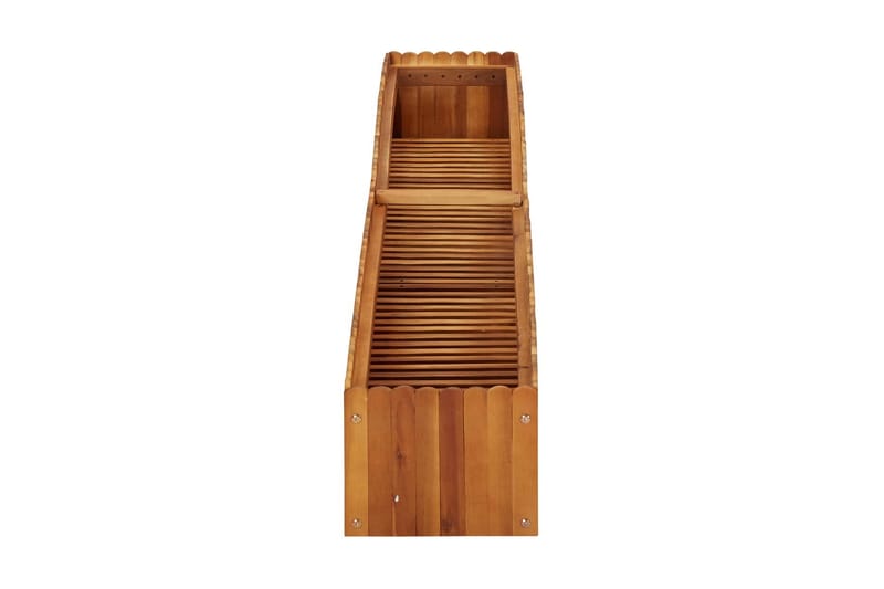 Høybed 200x30x25 cm heltre akasie - Brun - Hagemøbler - Øvrig utendørs - Tilbehør utendørs - Hagekrukker