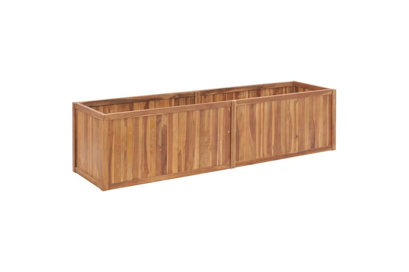 Høybed 200x50x50 cm heltre teak - Brun - Hagemøbler - Øvrig utendørs - Tilbehør utendørs - Hagekrukker