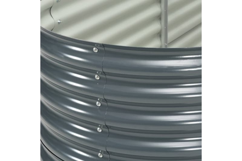 Høybed 240x80x81 cm galvanisert stål grå - Hagemøbler - Øvrig utendørs - Tilbehør utendørs - Hagekrukker