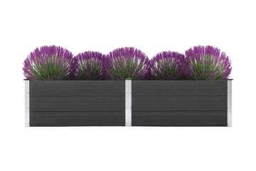 Høybed 250x100x54 cm WPC grå - Hagemøbler - Øvrig utendørs - Tilbehør utendørs - Hagekrukker
