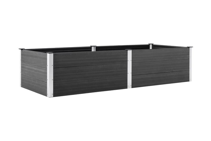 Høybed 250x100x54 cm WPC grå - Hagemøbler - Øvrig utendørs - Tilbehør utendørs - Hagekrukker
