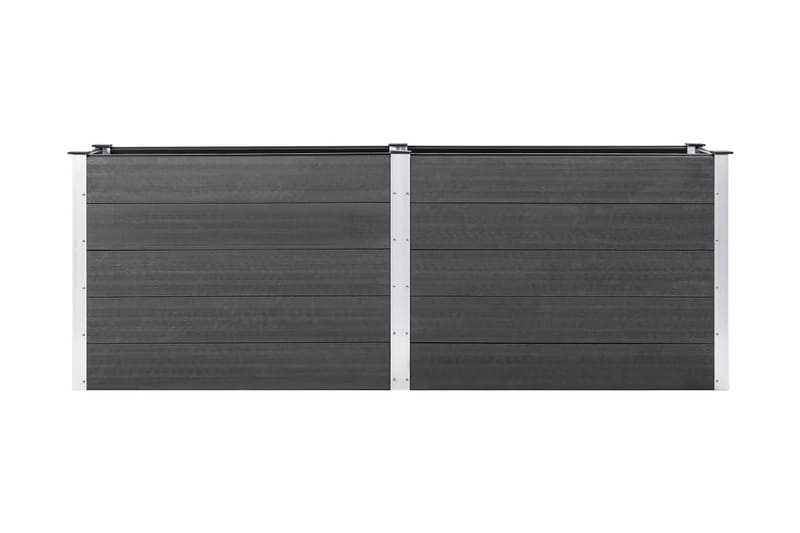 Høybed 250x100x91 cm WPC grå - Hagemøbler - Øvrig utendørs - Tilbehør utendørs - Hagekrukker