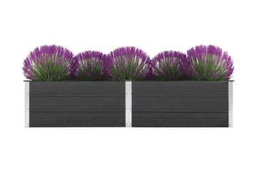 Høybed 250x50x54 cm WPC grå - Hagemøbler - Øvrig utendørs - Tilbehør utendørs - Hagekrukker