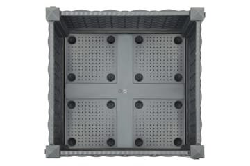 Høybed 40x40x23 cm polypropylen - Grå - Hagemøbler - Øvrig utendørs - Tilbehør utendørs - Hagekrukker