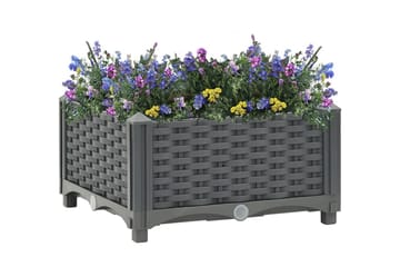 Høybed 40x40x23 cm polypropylen - Grå - Hagemøbler - Øvrig utendørs - Tilbehør utendørs - Hagekrukker