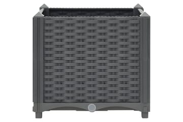 Høybed 40x40x38 cm polypropylen - Grå - Hagemøbler - Øvrig utendørs - Tilbehør utendørs - Hagekrukker