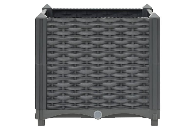 Høybed 40x40x38 cm polypropylen - Grå - Hagemøbler - Øvrig utendørs - Tilbehør utendørs - Hagekrukker