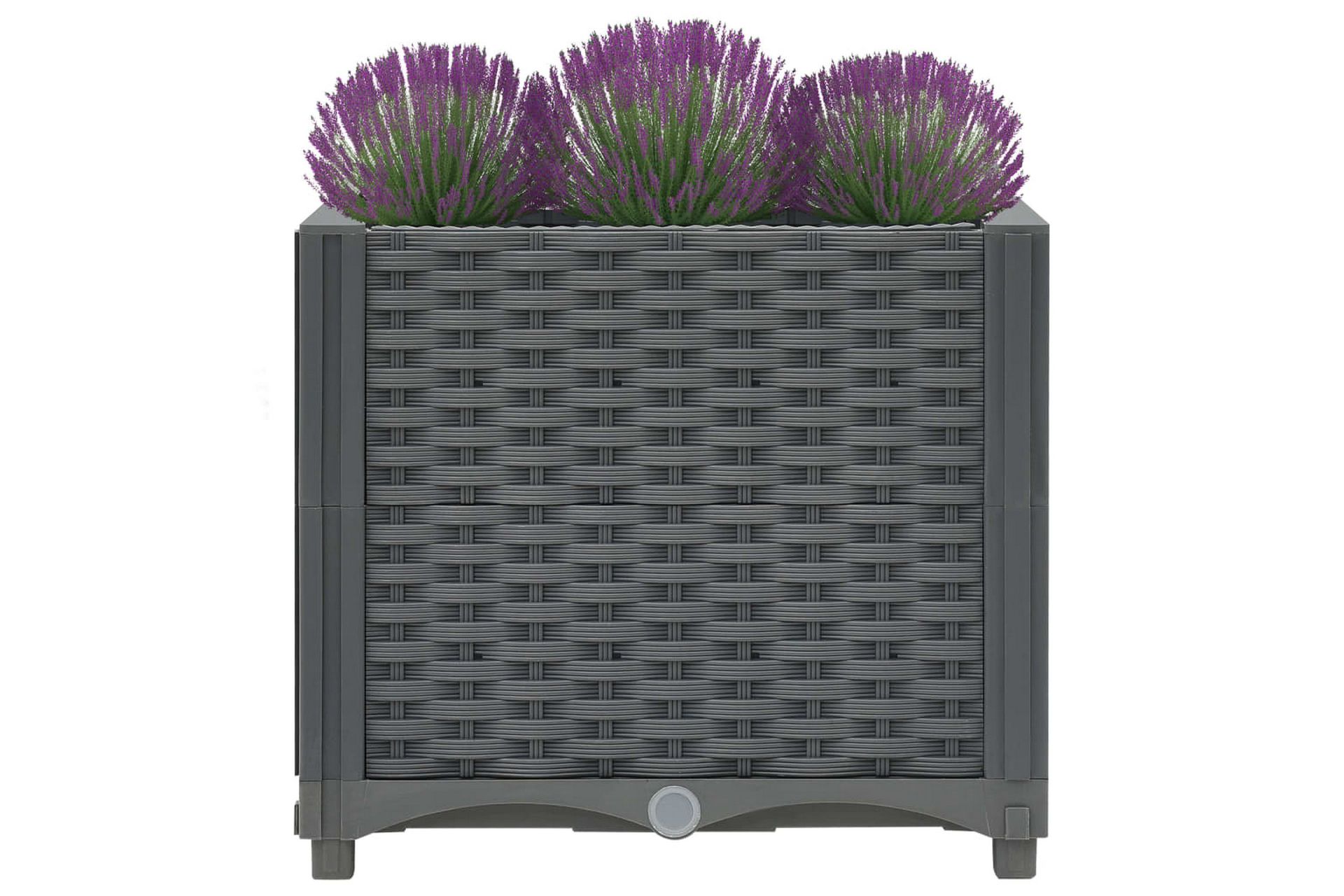 Høybed 40x40x38 cm polypropylen - Grå - Hagemøbler - Øvrig utendørs - Tilbehør utendørs - Hagekrukker
