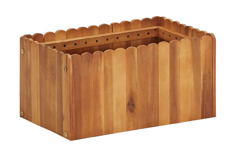 Høybed 50x30x25 cm heltre akasie - Brun - Hagemøbler - Øvrig utendørs - Tilbehør utendørs - Hagekrukker