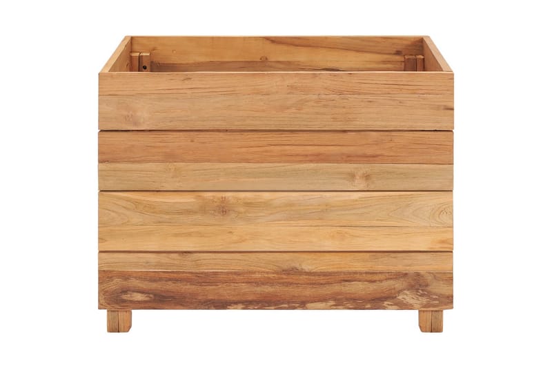 Høybed 50x40x38 cm resirkulert teak og stål - Hagemøbler - Øvrig utendørs - Tilbehør utendørs - Hagekrukker