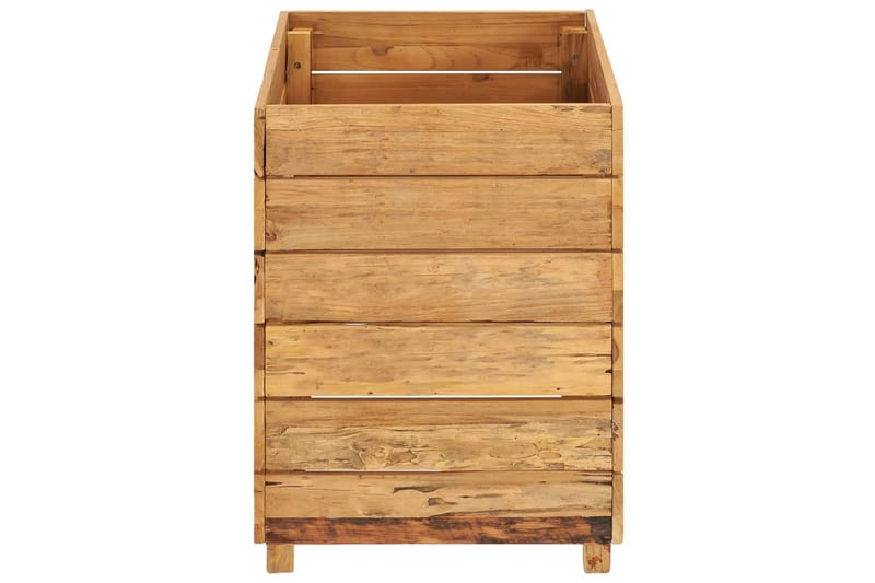Høybed 50x40x55 cm resirkulert teak og stål - Hagemøbler - Øvrig utendørs - Tilbehør utendørs - Hagekrukker