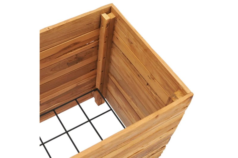Høybed 50x40x55 cm resirkulert teak og stål - Hagemøbler - Øvrig utendørs - Tilbehør utendørs - Hagekrukker