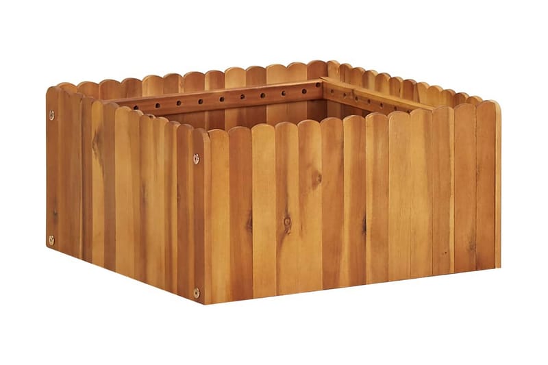 Høybed 50x50x25 cm heltre akasie - Brun - Hagemøbler - Øvrig utendørs - Tilbehør utendørs - Hagekrukker