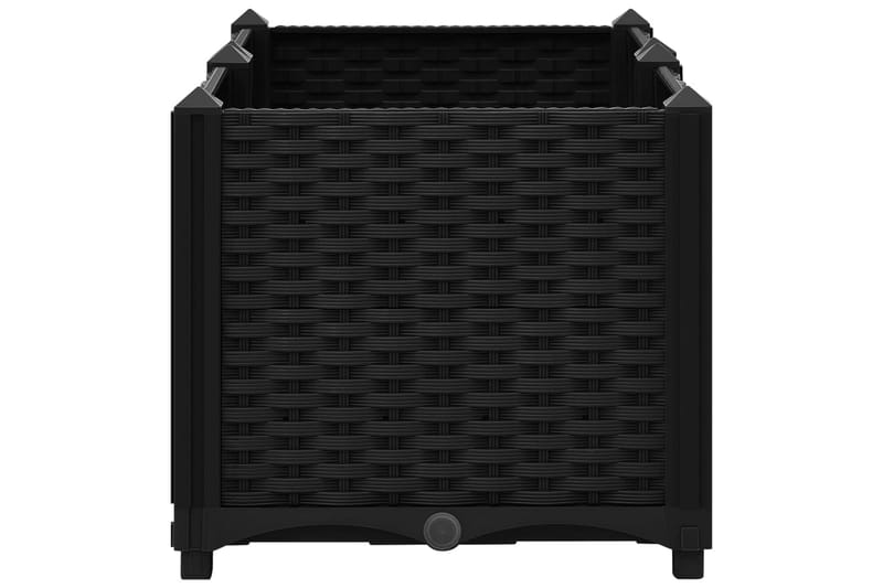 Høybed 80x40x38 cm polypropylen - Svart - Hagemøbler - Øvrig utendørs - Tilbehør utendørs - Hagekrukker