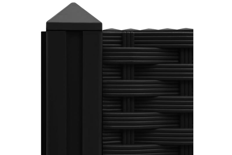 Høybed 80x40x71 cm polypropylen - Svart - Hagemøbler - Øvrig utendørs - Tilbehør utendørs - Hagekrukker