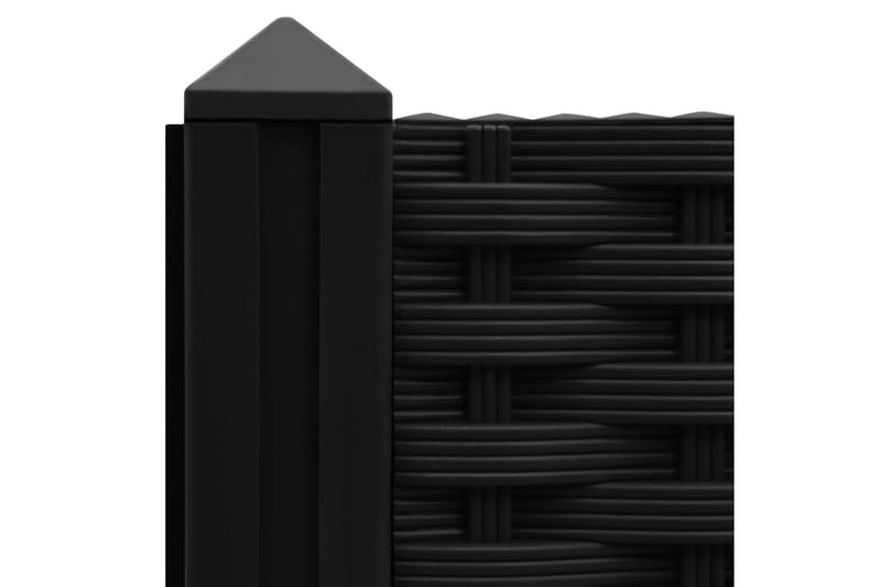 Høybed 80x80x38 cm polypropylen - Svart - Hagemøbler - Øvrig utendørs - Tilbehør utendørs - Hagekrukker