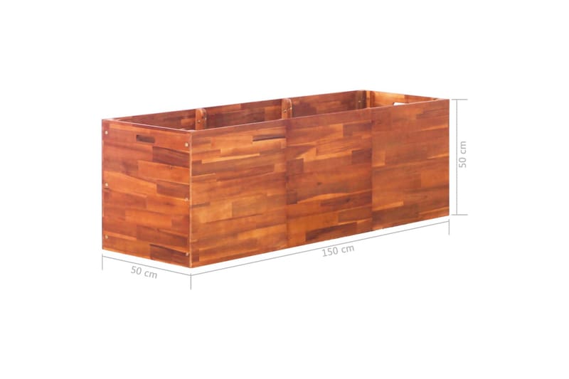 Høybed akasietre 150x50x50 cm - Hagemøbler - Øvrig utendørs - Tilbehør utendørs - Hagekrukker