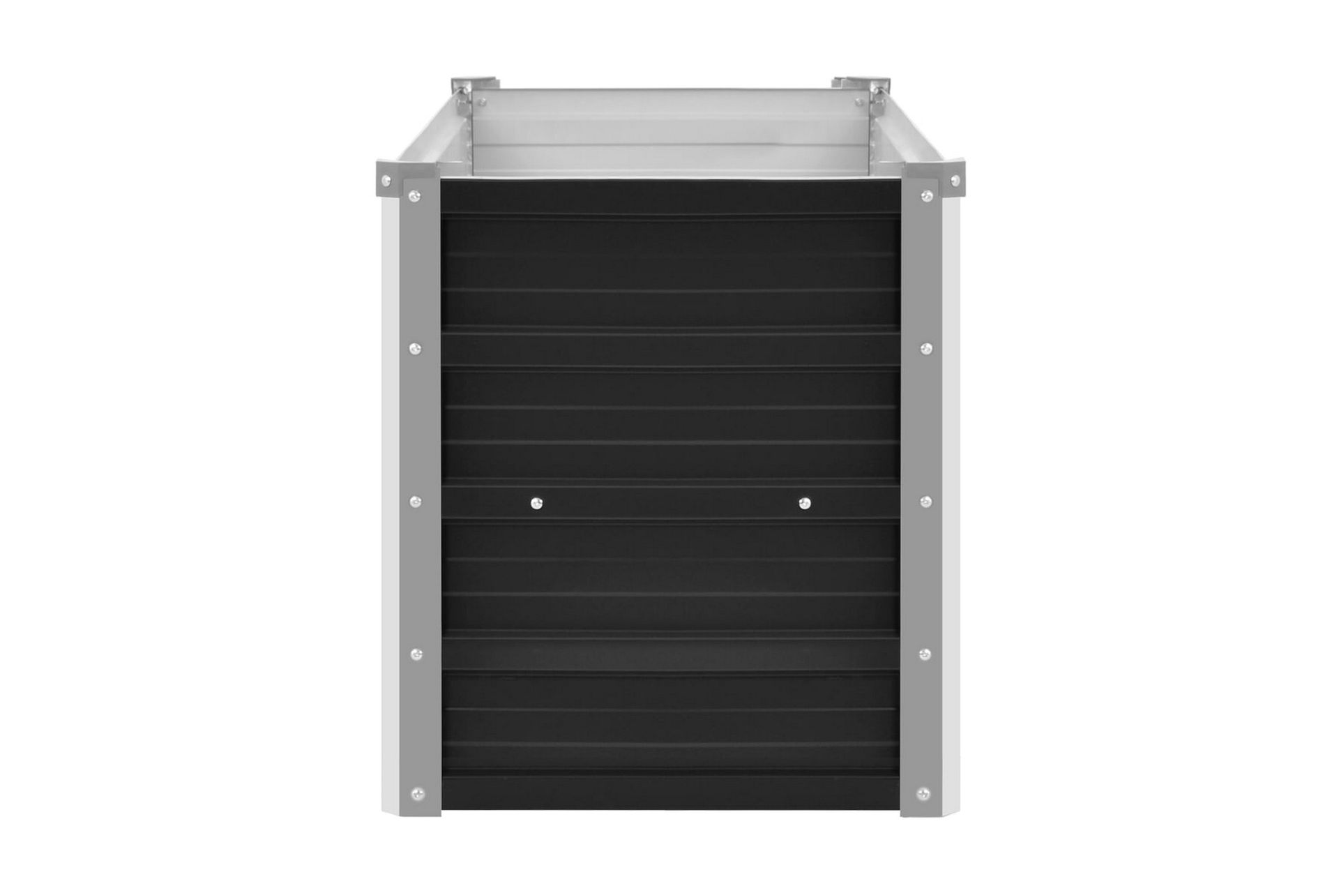 Høybed antrasitt 100x40x45 cm galvanisert stål - Grå - Hagemøbler - Øvrig utendørs - Tilbehør utendørs - Hagekrukker