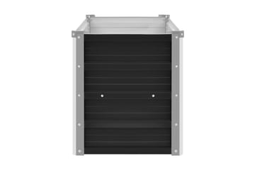Høybed antrasitt 100x40x45 cm galvanisert stål - Grå - Hagemøbler - Øvrig utendørs - Tilbehør utendørs - Hagekrukker
