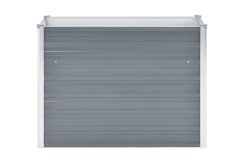 Høybed galvanisert stål 100x40x77 cm grå - Hagemøbler - Øvrig utendørs - Tilbehør utendørs - Hagekrukker