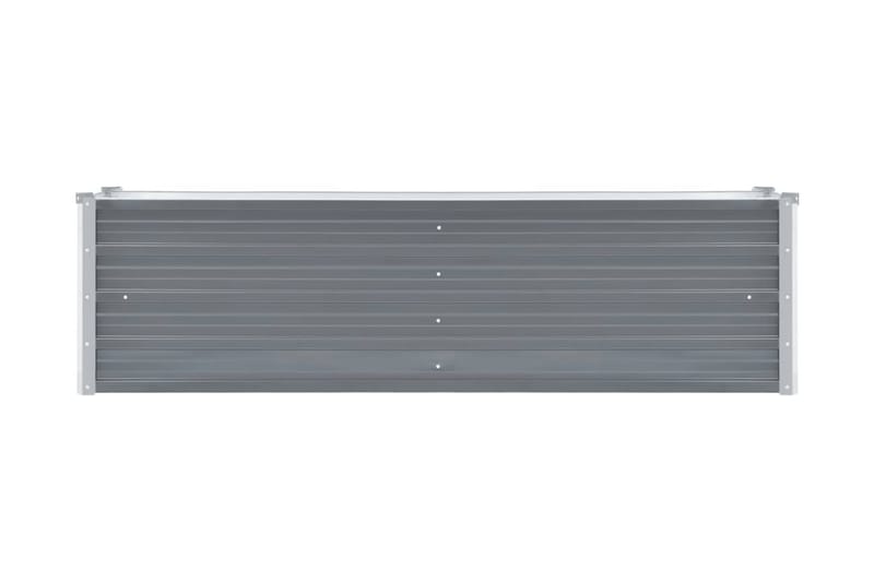 Høybed galvanisert stål 160x40x45 cm grå - Hagemøbler - Øvrig utendørs - Tilbehør utendørs - Hagekrukker