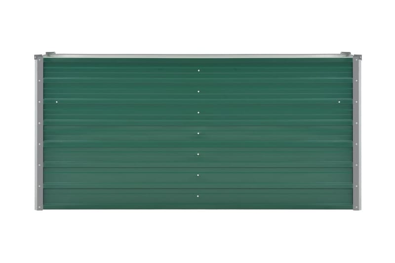 Høybed galvanisert stål 160x40x77 cm grønn - Blomsterkasser - Hagekrukker