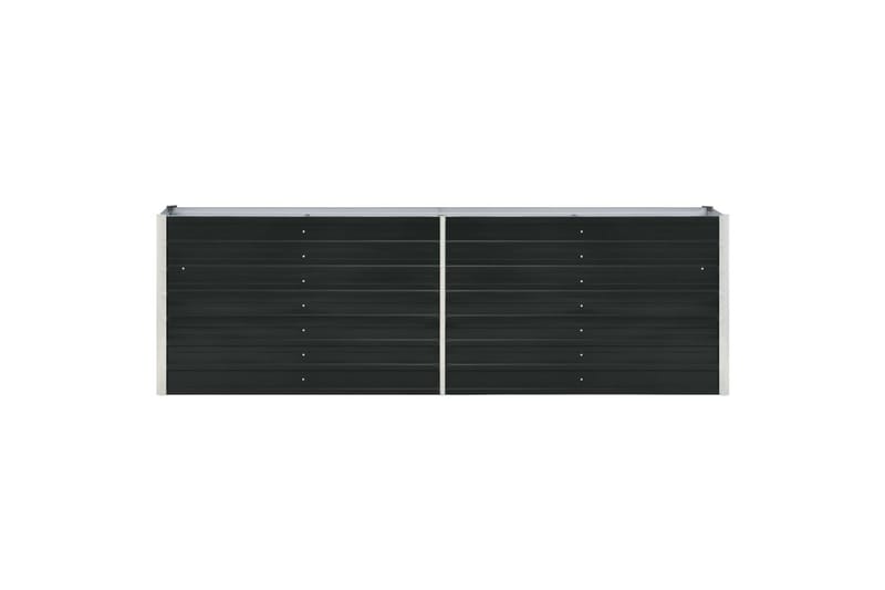 Høybed galvanisert stål 240x40x77 cm antrasitt - Hagemøbler - Øvrig utendørs - Tilbehør utendørs - Hagekrukker