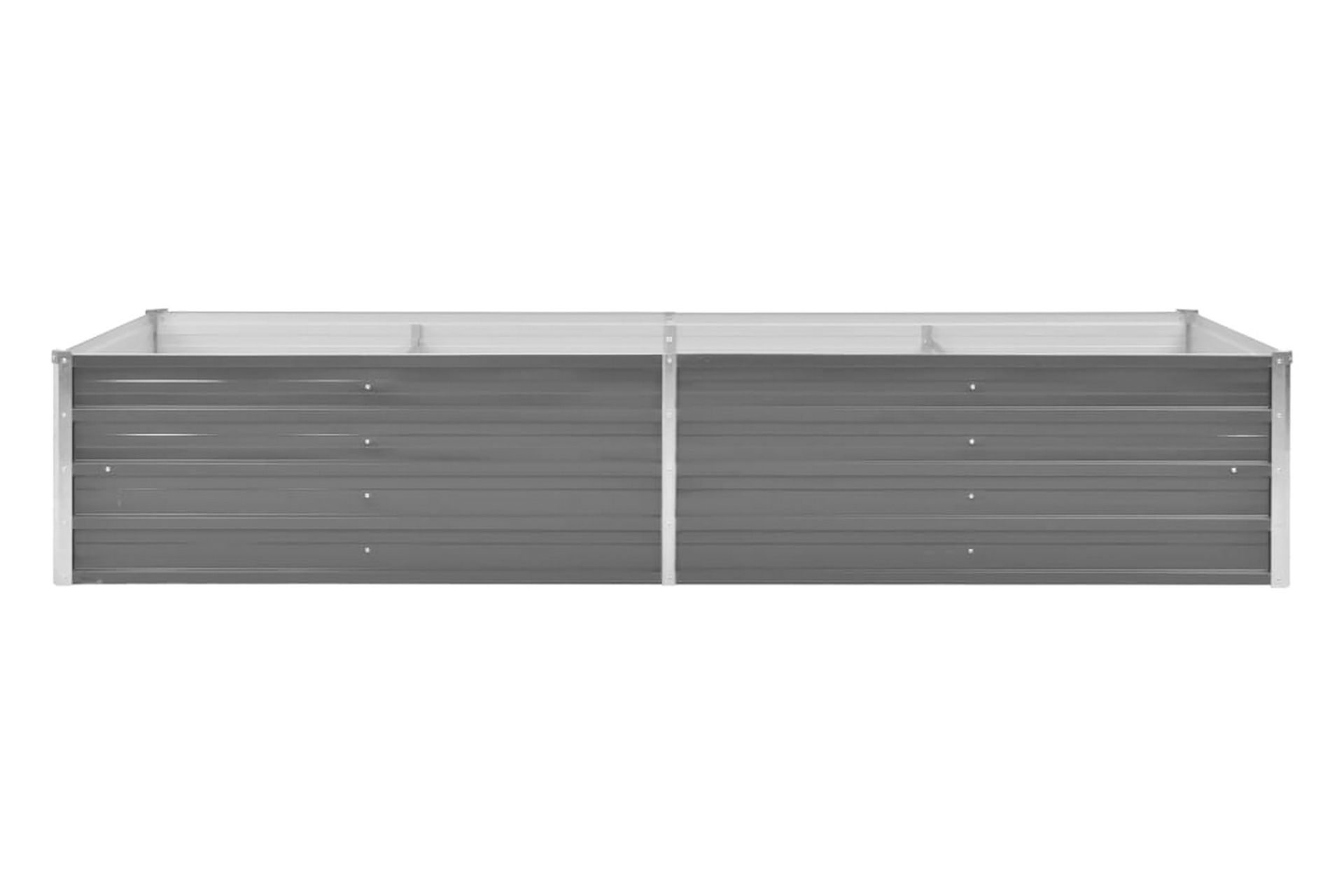 Høybed galvanisert stål 240x80x45 cm grå - Hagemøbler - Øvrig utendørs - Tilbehør utendørs - Hagekrukker