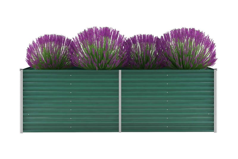 Høybed galvanisert stål 240x80x77 cm grønn - Hagemøbler - Øvrig utendørs - Tilbehør utendørs - Hagekrukker