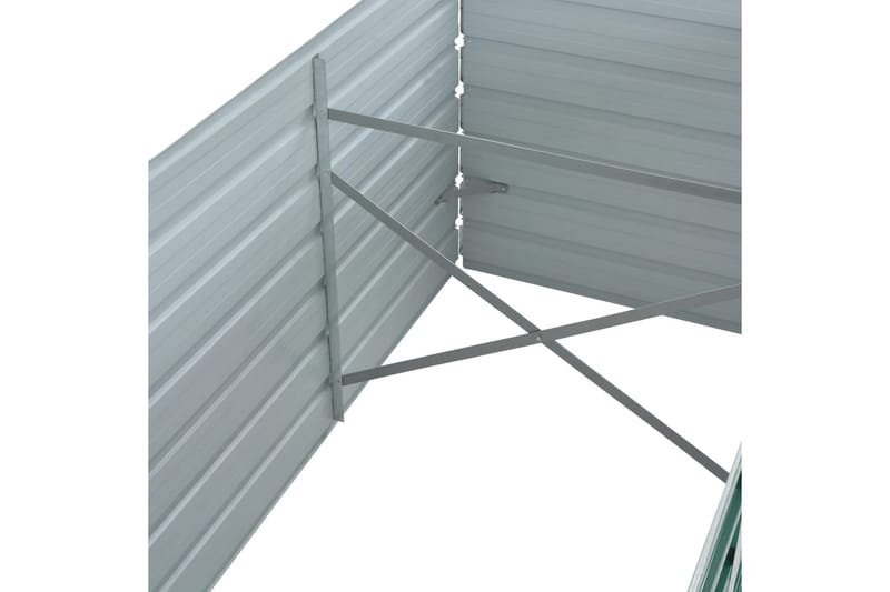 Høybed galvanisert stål 320x80x77 cm grønn - Hagemøbler - Øvrig utendørs - Tilbehør utendørs - Hagekrukker
