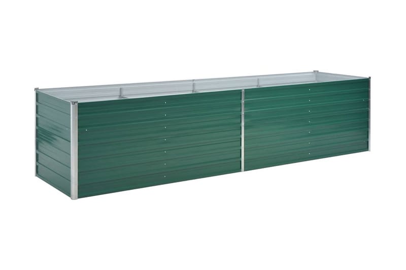 Høybed galvanisert stål 320x80x77 cm grønn - Hagemøbler - Øvrig utendørs - Tilbehør utendørs - Hagekrukker