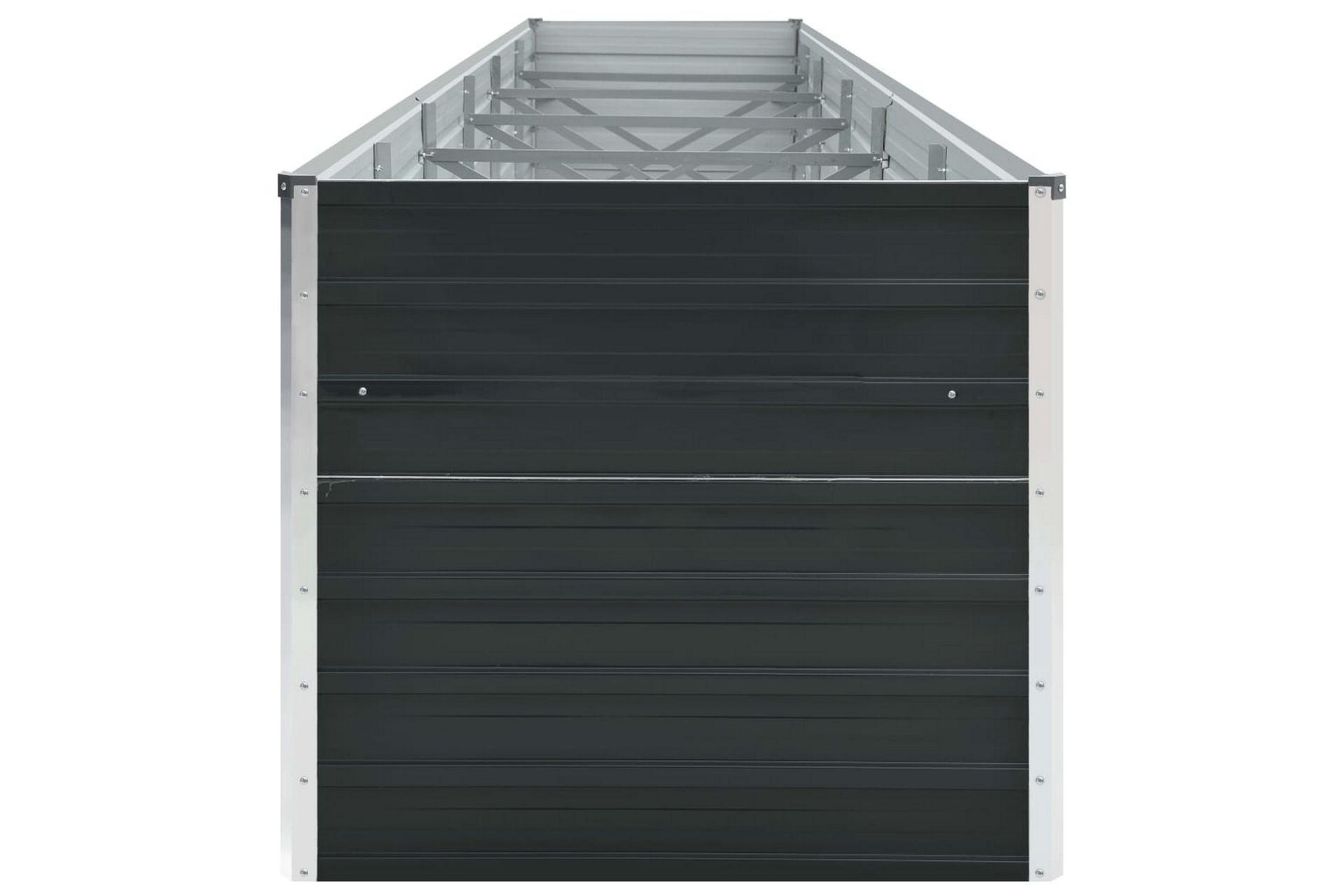 Høybed galvanisert stål 480x80x45 cm antrasitt - Hagemøbler - Øvrig utendørs - Tilbehør utendørs - Hagekrukker