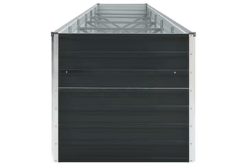 Høybed galvanisert stål 480x80x45 cm antrasitt - Hagemøbler - Øvrig utendørs - Tilbehør utendørs - Hagekrukker