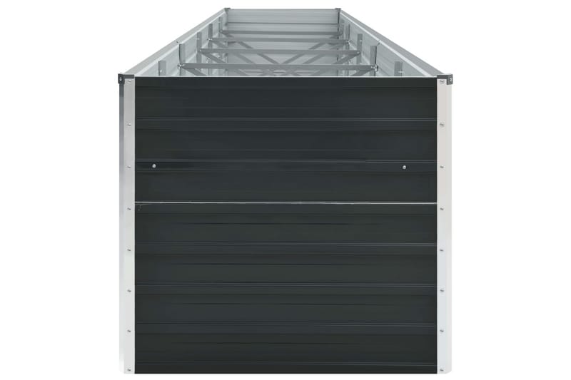 Høybed galvanisert stål 480x80x45 cm antrasitt - Hagemøbler - Øvrig utendørs - Tilbehør utendørs - Hagekrukker
