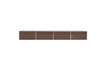 Høybed galvanisert stål 600x80x45 cm brun - Hagemøbler - Øvrig utendørs - Tilbehør utendørs - Hagekrukker
