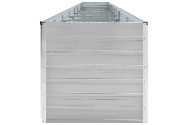 Høybed galvanisert stål 600x80x45 cm grå - Hagemøbler - Øvrig utendørs - Tilbehør utendørs - Hagekrukker
