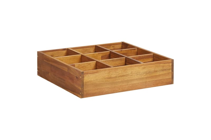 Høybed heltre akasie 60x60x15 cm - Hagemøbler - Øvrig utendørs - Tilbehør utendørs - Hagekrukker
