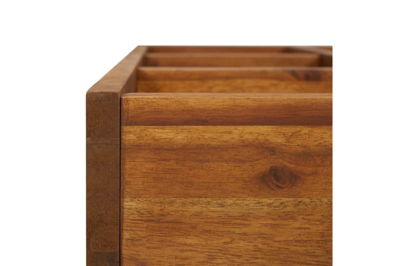Høybed heltre akasie 60x60x15 cm - Hagemøbler - Øvrig utendørs - Tilbehør utendørs - Hagekrukker