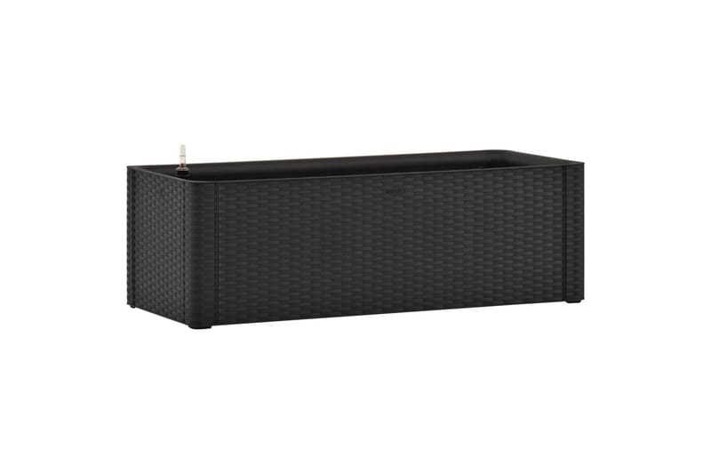 Høybed med selvvanningssystem antrasitt 100x43x33 cm - Antrasittgrå - Hagemøbler - Øvrig utendørs - Tilbehør utendørs - Hagekrukker