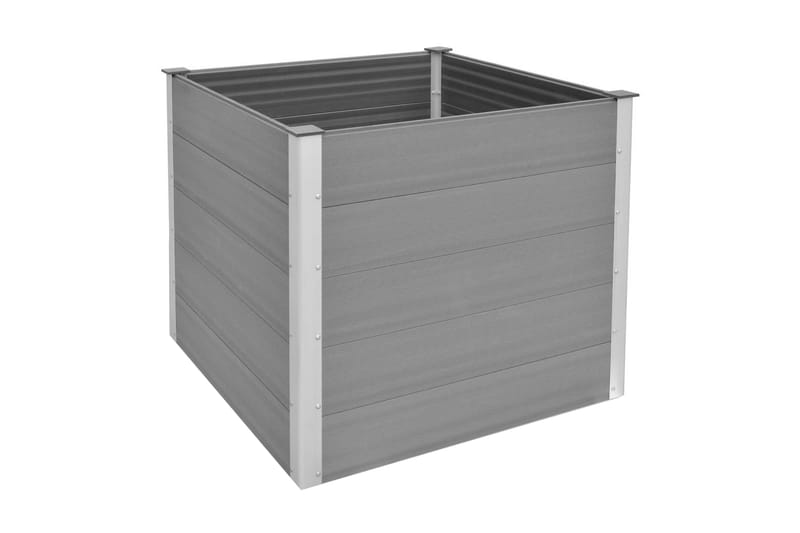 Høybed WPC 100x100x91 cm grå - Hagemøbler - Øvrig utendørs - Tilbehør utendørs - Hagekrukker