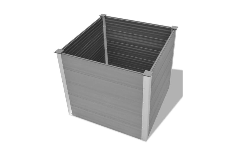 Høybed WPC 100x100x91 cm grå - Hagemøbler - Øvrig utendørs - Tilbehør utendørs - Hagekrukker