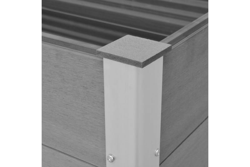 Høybed WPC 100x50x91 cm grå - Hagemøbler - Øvrig utendørs - Tilbehør utendørs - Hagekrukker