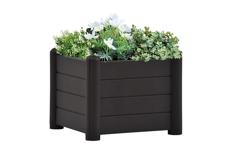 Høybed PP antrasitt 43x43x35 cm - Antrasittgrå - Hagemøbler - Øvrig utendørs - Tilbehør utendørs - Hagekrukker
