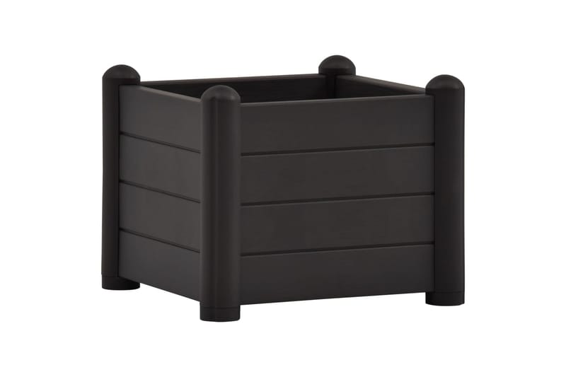 Høybed PP antrasitt 43x43x35 cm - Antrasittgrå - Hagemøbler - Øvrig utendørs - Tilbehør utendørs - Hagekrukker